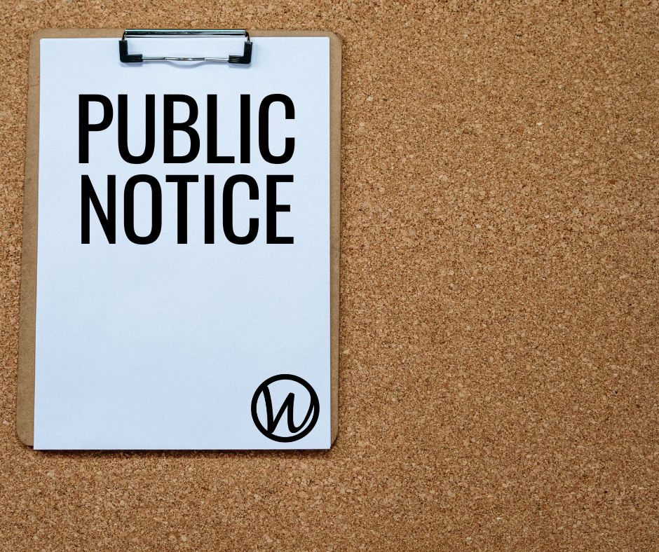 Public Notice 9/29/23 - News Image